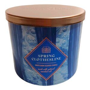 Bath and Body Works - Spring Clothesline White Barn Scented Candle (14.5 Oz)